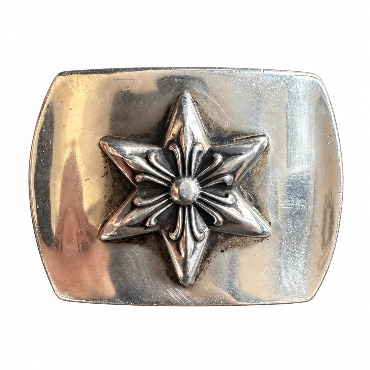 Chrome Hearts Rectangular Star Belt Buckle